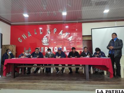 Reunión de coordinación entre autoridades de Challapata y la UTO /UTO  