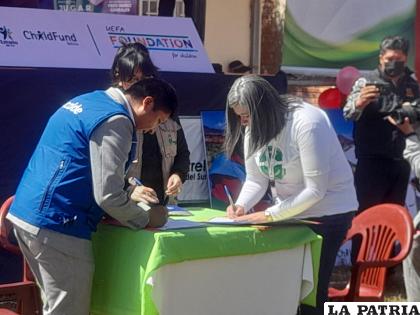 Concretaron firmas de convenio interinstitucional 
/LA PATRIA
