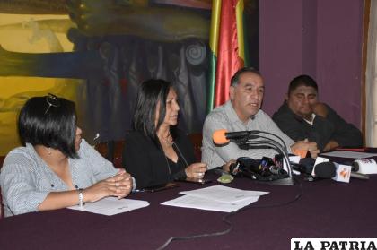 La conferencia de prensa realizada ayer por la tarde /APG