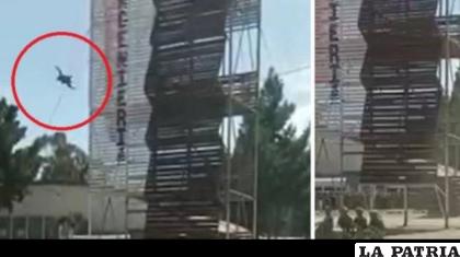El momento del accidente de los cadetes /RR.SS.
