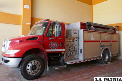 El Rino 23 en instalaciones de Bomberos /LA PATRIA