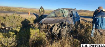 El conductor fue hospitalizado tras el accidente 
/Tránsito

