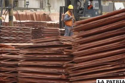 Láminas de cobre listas para exportar /RRSS