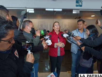 La senadora de Creemos, Centa Reck / LA PATRIA