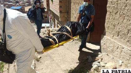 El cuerpo fue trasladado a la morgue del cementerio /LA PATRIA