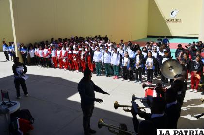 Durante el acto de inauguración del certamen nacional /LA PATRIA