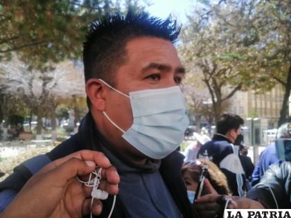 Secretario General del Sindicato de Trabajadores de Avance de Obras, Luis Murillo /LA PATRIA
