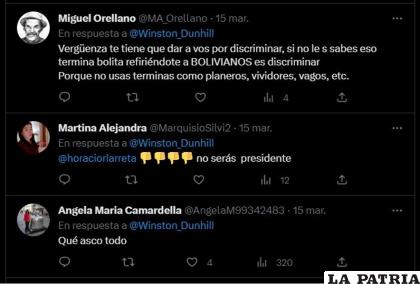 Esta generalización negativa también es usada para comentar noticias relacionadas a la población boliviana en Argentina /TWITTER
