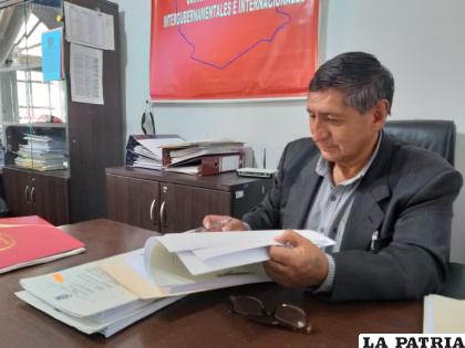 El gerente de la Cámara de Industria de Oruro, José Peñaranda /LA PATRIA