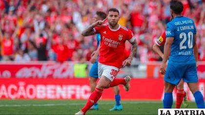 Nicolás Otamendi marcó el gol de la victoria de su equipo /infobae.com