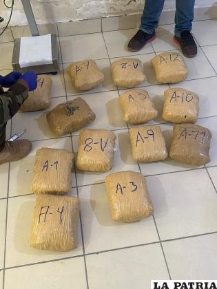 Secuestraron un total de 25 kilos de marihuana /LA PATRIA