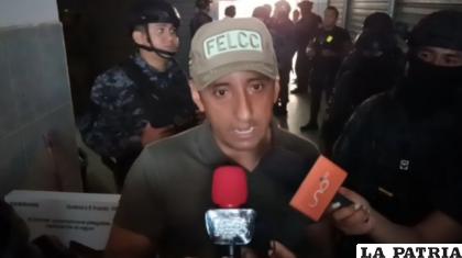 Efectivo de la fuerza anticrimen explica sobre el operativo /ABI

