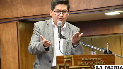 El ministro de Economía y Finanzas Públicas, Marcelo Montenegro /ATB