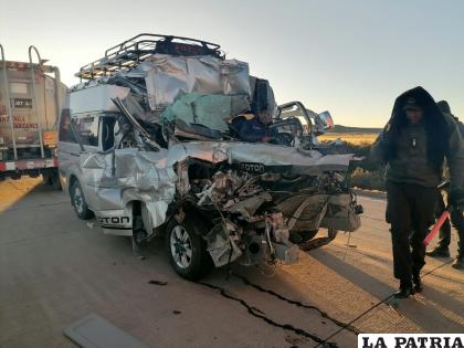 La parte anterior del ??surubí? quedó totalmente destruida /Tránsito