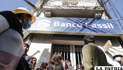 Una de las agencias cerradas del Banco Fassil /APG