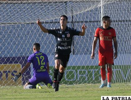 Thomaz Santos fue autor del único gol del partido /APG