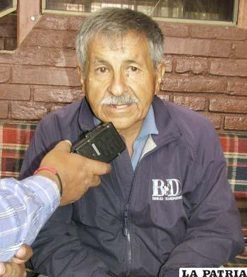 El “chato” Rocha en una entrevista que realizó LA PATRIA el 2008