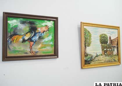 Obras de artistas orureños en subasta