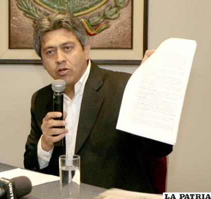 Ex gobernador de Tarija, Mario Cossío