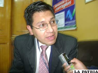 Martín Sejas Torrico, supervisor de la Aduana Regional Oruro
