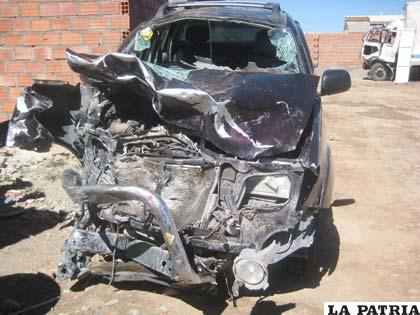 El vehículo quedó hecho “chatarra”
