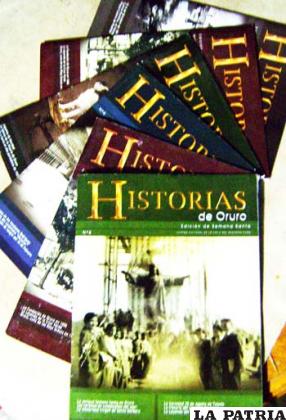 Portadas de las seis revistas Historias de Oruro