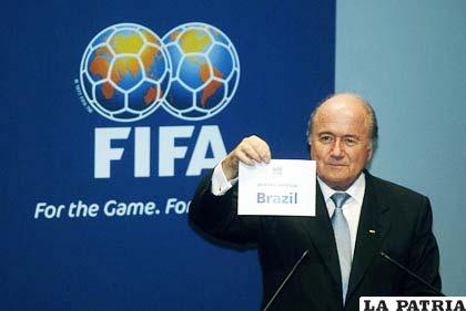 Jhosep Blatter, titular de la FIFA