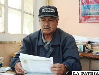 El dirigente de los trabajadores desocupados, Félix Vásquez