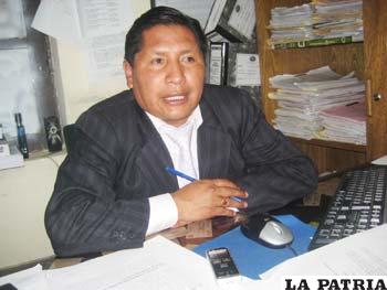 El fiscal, Jacinto Aguilar, investiga el presunto hecho de corrupción en el caso “Marcos Beltrán Ávila”