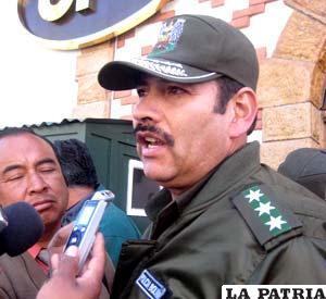 El comandante de Policía, Cnl. Ramón Sepúlveda explicó que existen 320 policías con procesos