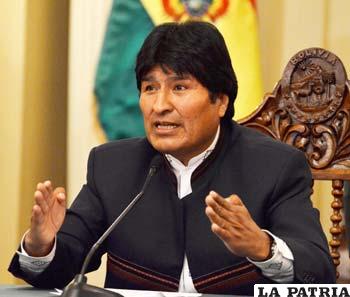 Morales pide modificar el Art. 82 de la ley electoral