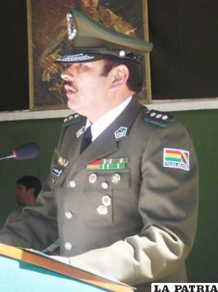 El Cnl. Ramón Sepúlveda fue ratificado como Comandante de Policía de Oruro