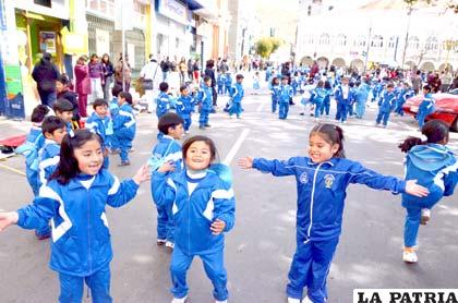 Niños del kínder “José Víctor Zaconeta” participaron en el Día del Desafío