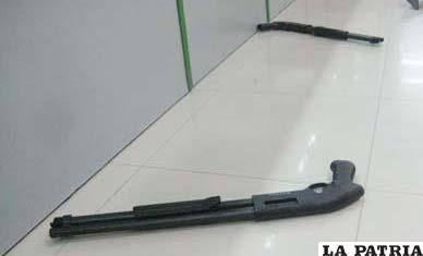 Armas utilizadas para el asalto
