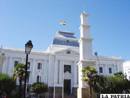 Campos: El Órgano Judicial estará sometido al poder político del MAS. Imagen de la Corte Suprema de Justicia en Sucre