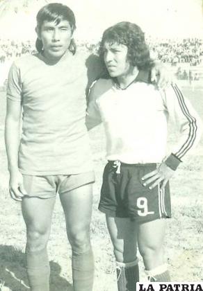 Walter Guevara junto a Porfirio en 1974