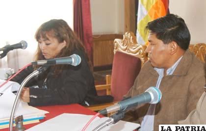 Viviana Garrón y Germán Delgado, concejales denunciados ante el Ministerio Público