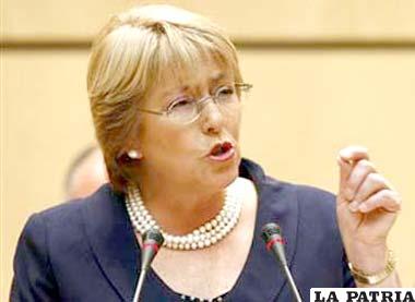 Directora ejecutiva de ONU-Mujeres y ex presidenta de Chile, Michelle Bachelet