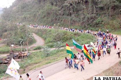 Comité de Defensa del Territorio Indígena y Parque Nacional Isiboro Sécure respaldan la reserva natural del Tipnis (foto: la-razon.com)