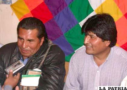 “El Mallku”, exige a Evo Morales respeto a la IX marcha del Tipnis (Foto: sucre.indymedia.org)