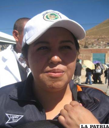Presidente del Colegio Médico de Oruro, Wendy Tapia