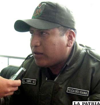 Abel Quispe, policía