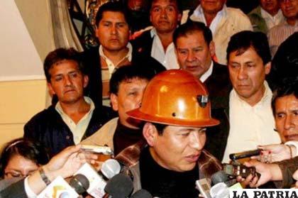 Ejecutivo de la COB, Juan Carlos Trujillo (ANF)