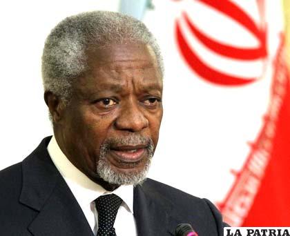 Kofi Annan, enviado especial de la ONU a Siria, asegura que si no funciona su plan de paz, estallará la guerra civil en Siria (majalla.com)