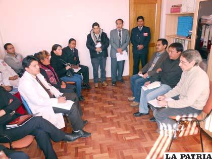 La reunión previa a la evaluación del Banco de Sangre