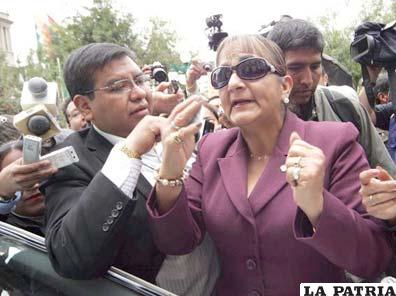 Carmen Eva Gonzales senadora por CN acusó al Gobierno de proteger al gobernador de Pando, Luis Adolfo Flores que fue denunciado por casos de narcotráfico /eldiario.net