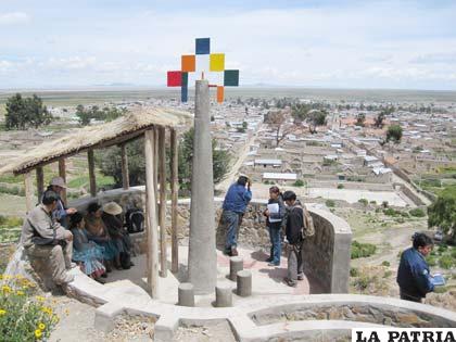 Mirador del proyecto de la Red Andina en Challapata