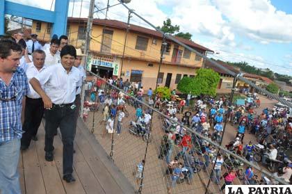 Entrega del proyecto turístico en Riberalta por el Presidente Evo Morales