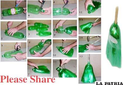 Los materiales reciclables, nos pueden proporcionar instrumentos de uso diario como una escoba o bonitas gorras hechas de latas de refresco o cerveza