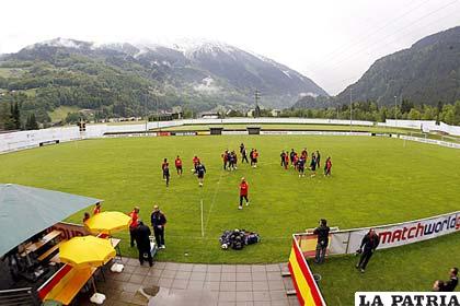 Este es el cuartel general de la selección española en Schruns – Austria (foto: orange.es)